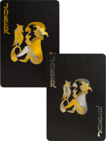 Карты игральные 54шт,  "Игрок" черный с серебристым