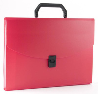 Портфель  6 отд. с ручкой и замком, ассорти