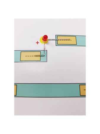 Набор для создания открытки со светодиодными лампочками "Пожарная машина" 14+