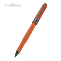 Ручка "Monaco. Оранжевый/вороненая сталь" шарик., 0,5мм, синие чернила**