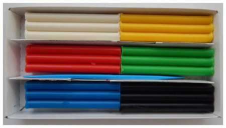 Пластилин  6цв  99гр. Кроха, мягкий, карт.упак., со стеком