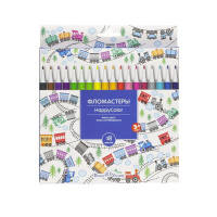 Фломастеры  18цв "BV. Happycolor"