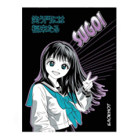 Блокнот А6  32л скоба "Аниме" диз.блок