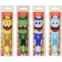 Линейка деревянная фигурная 11 см Monsters