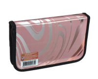 Пенал 1 отд. (190*115*30) молния, метал.картон "Блестящий мрамор"