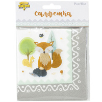 Салфетка "Лесные Друзья" 25*25см, 12 шт.