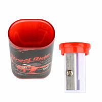 Точилка пласт. 1 отв. "Городские гонки" 2,8*1,9*4,9см, ассорти