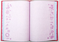 Дневник для девочки А5  80л., 7БЦ "Вкусняшки" блестки