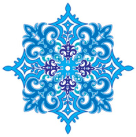 Вырубная фигурка 9*9см "Снежинка"