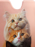 Обложка для пропуска/проездного "Ушастое трио" ПВХ