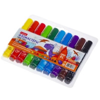 Фломастеры Jumbo  10цв "Hatber. Диносад"