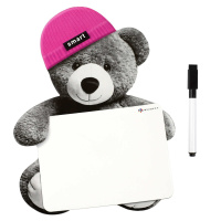 Доска магнитно-маркерная 22,4*26 см "Мишка в шапочке" в наборе 1 маркер