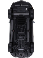 Машинка инерционная 12см металл,  открыв. дверцы, цвет серый, в коробке