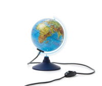 Глобус д-р 150 Физический, подсветка, классик, в коробке