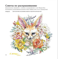 Скетчбук-раскраска 250*250мм  48л., скоба, 160гр/м2 "Мир поразительных существ Кэна Мацуды. Белый"