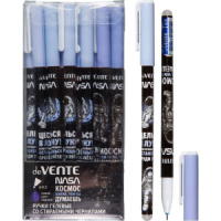 Ручка гелевая стираемая deVENTE "NASA" синяя, 0,5мм