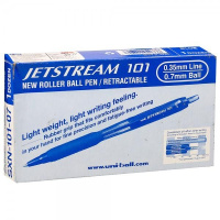 Ручка шариковая синяя автомат UNI Jetstream SXN-101-05N, 0.5мм