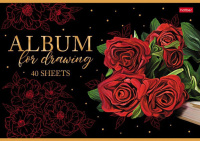 Альбом А4 40л скоба "Цветы осени" пл. 100 гр/м