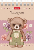 Блокнот А7  40л гребень "Мишки-малышки" кл.