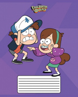 Тетрадь А5 18л кл. Hatber "Гравити Фолз" 5 диз.в блоке, белизна 100%