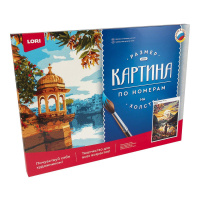 Картина по номерам на холсте 30*40см "Восход в горах"