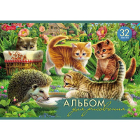 Альбом А4 32л скоба "Давай дружить"  пл. 100 гр/м