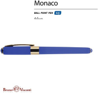 Ручка "Monaco. Синяя" шарик., 0,5мм, пластик/металл., синие чернила + стержень