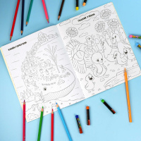 Раскраска "Раскраска с наклейками. Любимые сказки " А4 16стр.