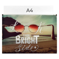 Конверт на молнии А4  Цитата дня 32,7*23,5*3,8см