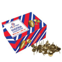 Кнопки  10мм (100 шт.) омедненные карт\уп