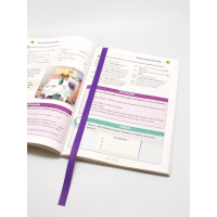 Закладки-ляссе самоклеящаяся А4 "Фиолетовые", 6 шт.