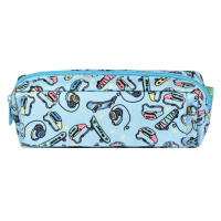 Пенал-косметичка (200*70*50) молния, ткань "Яркие фразы"
