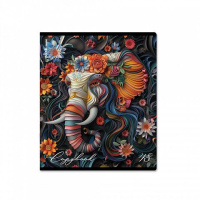 Тетрадь А5 48л кл. Erich Krause "Flower Animals", выборочный УФ-лак.