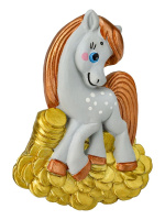 Магнит 7см "Пони в монетках"