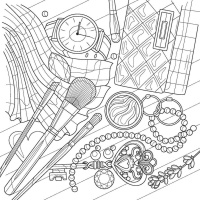 Раскраска 196*196мм 128стр. для маркеров "Красота в мелочах! (обложка с кедами)"