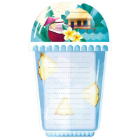 Блок д\записи на магните (105*170мм) "Мои заметки" 40л, ассорти*