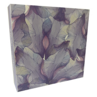 Фотоальбом 500 фото 10*15см 3 кольца, Фиолетовые листья