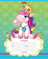 Тетрадь А5 12л косая лин. Hatber "Пони_Единорожки" 5диз.в спайке, белизна 98%