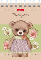 Блокнот А7  40л гребень "Мишки-малышки" кл.