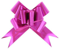 Бант подарочный,  глянец, 3см, ассорти, 1 шт