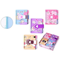 Блокнот 100*112мм 65л., гребень "Лапки"