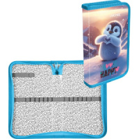 Пенал 1 отд. (205*120*30) молния, ламинат с конгр.тиснением Happy Pinguin