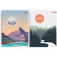 Тетрадь А4  96л ЛИН. гребень Полиграф-Принт "Свобода" ВД-лак, белизна 100%