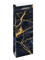 Пакет подар. бумажн. 12*36*8 см,(под бутылку) 210 гр/м "Мрамор"