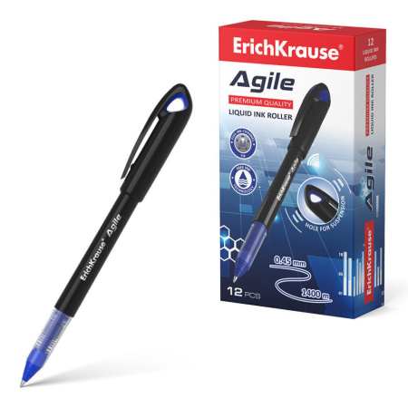 Ручка роллер Agile синяя, 0,45мм