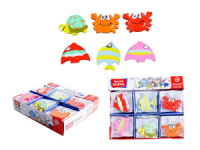 Ластик MAZARI "Sea life" 6 дизайнов, фигурные
