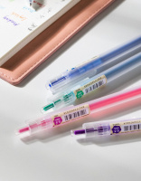 Набор гелевых ручек Deli Delight  6шт. 0,5мм, автомат, в пенале на молнии