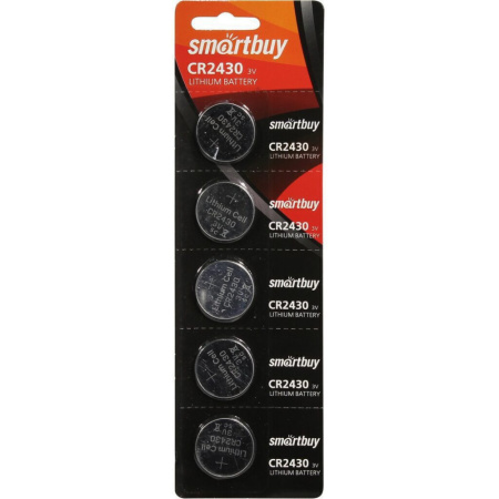 Батарейка-таблетка  CR-2430 Smartbuy, блистер, цена за 1 шт