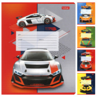 Тетрадь А5 12л  кл. крупн. Hatber "Мощный и быстрый" 5 диз.в блоке, белизна 98%