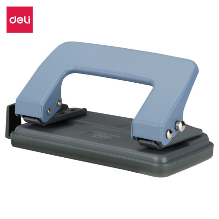 Дырокол Deli  10 лист., металл, ассорти